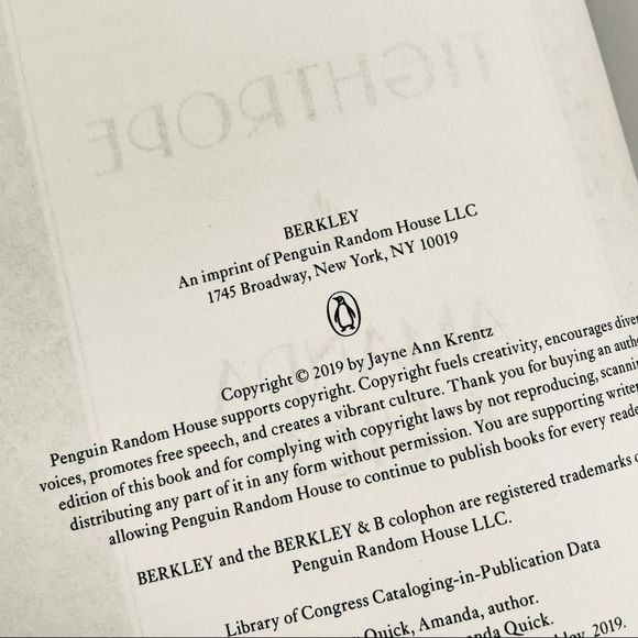 BOOK, “Tight Rope”, Amanda Quick, 309 pages, Novel Fiction Romance Myste… - Picture 3 of 10